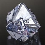 Agudo brillante Cuprita octaedros