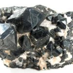 Cluster de cristal de Franklinita