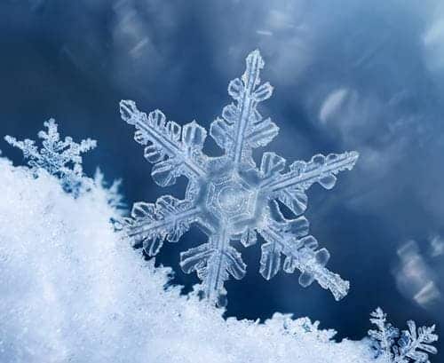 Cristal de copo de nieve