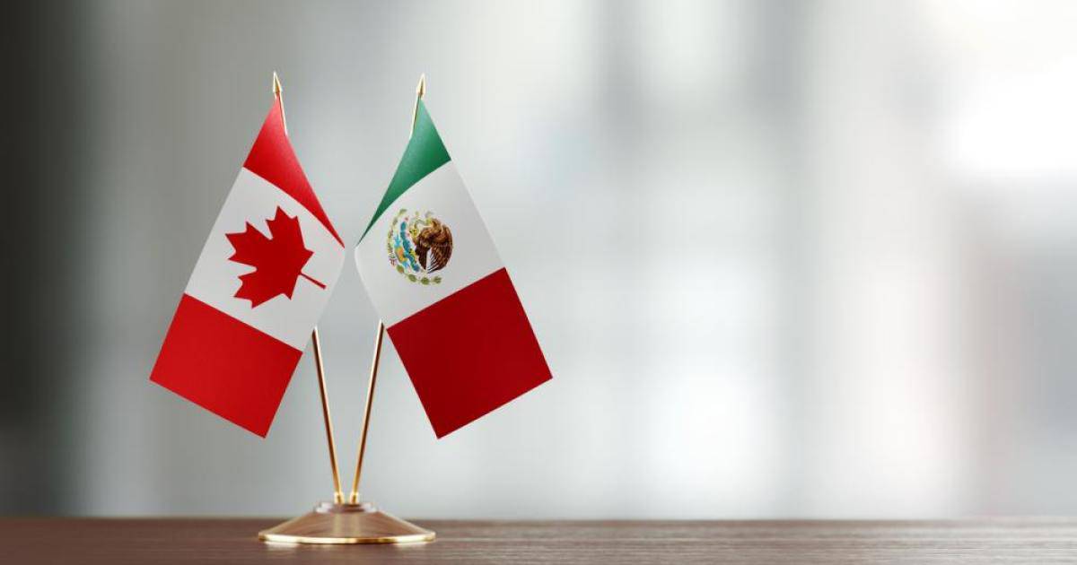 Bandera México - Canadá