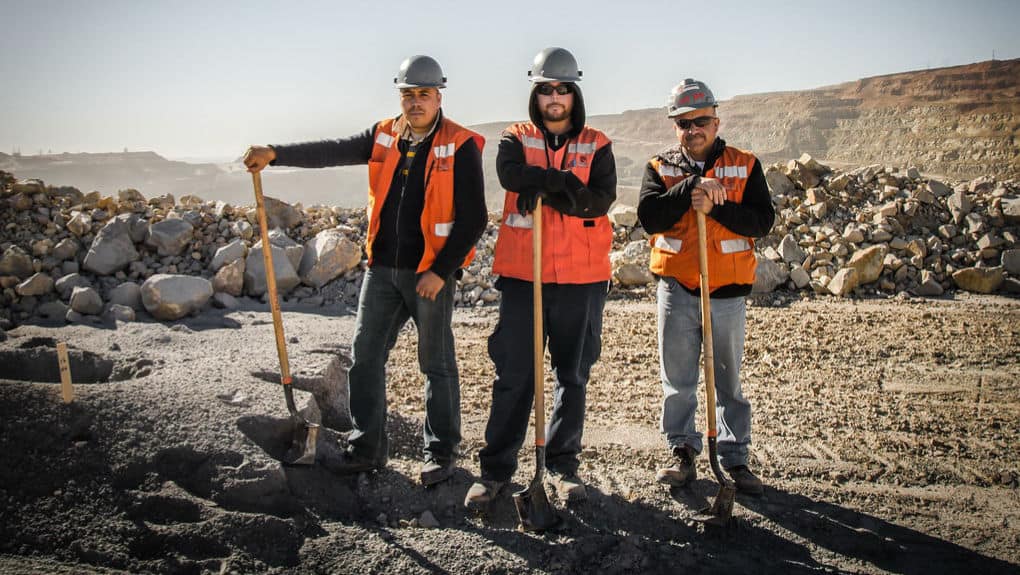 Mineros en Buenavista del Cobre. Sonora