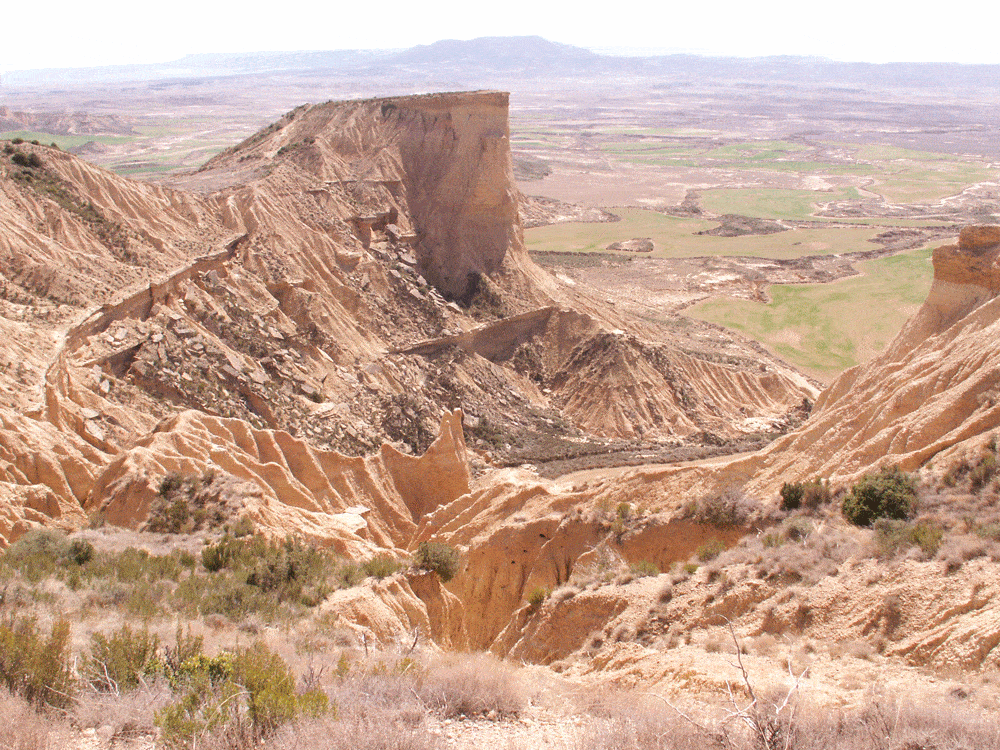 Paisajes erosivos en las Bárdenas