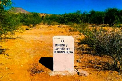 Foto de una Mojonera situada en el Estado de Sonora