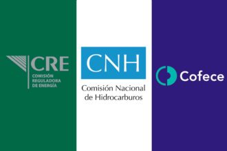 logotipos de: CRE, CNH, COFECE