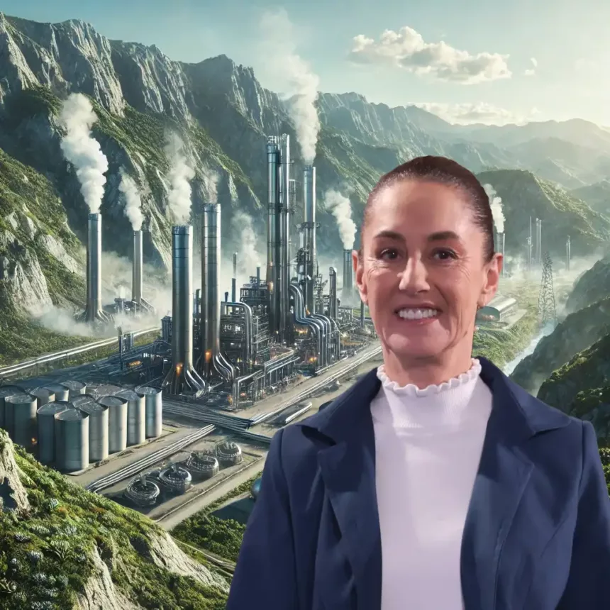 itio de energía geotérmica con Claudia Sheinbaum al frente