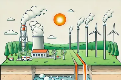 Proceso de Producción de Energía Geotérmica - Ilustración Simplificada