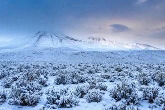 Tormenta en el desierto de Atacama